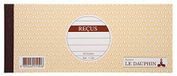 Le Dauphin - Set van 10 doorschrijfboeken met Franse tekst "RECUS" - 50 voorbedrukte bladen - horizontaal - 9 x 22,5 cm - gelakte omslag