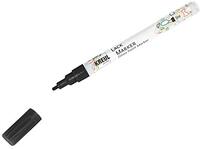 Kreul 47211 - Lakstift fijn zwart, met ronde punt lijndikte 1 - 2 mm, voor het vormgeven, beschrijven en versieren van kleine, originele geschenken, kaarten, enz.