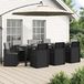 Prolenta Maison Exclusive Ensemble de jardin exclusif - Table et 9 chaises, 8 places, anthracite et gris clair, en polypropylène