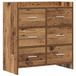 vidaXL Dressoir Oud hout 75 x 33 x 80 cm Bewerkt hout