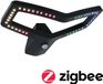 Paulmann Alara LED-wandarmatuur voor buiten Smart Home Zigbee 3.0 Schemergestuurde bewegingsmelder IP44 hoekig 375x270 mm RGBW+ 10W 450lm 230V Antraciet Metaal