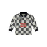 Stains&Stories geruite longsleeve - donkerblauw