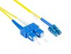 Alcasa LW-9075LS InfiniBand en Glasvezelkabel 7,5 m 2x LC 2x SC Geel