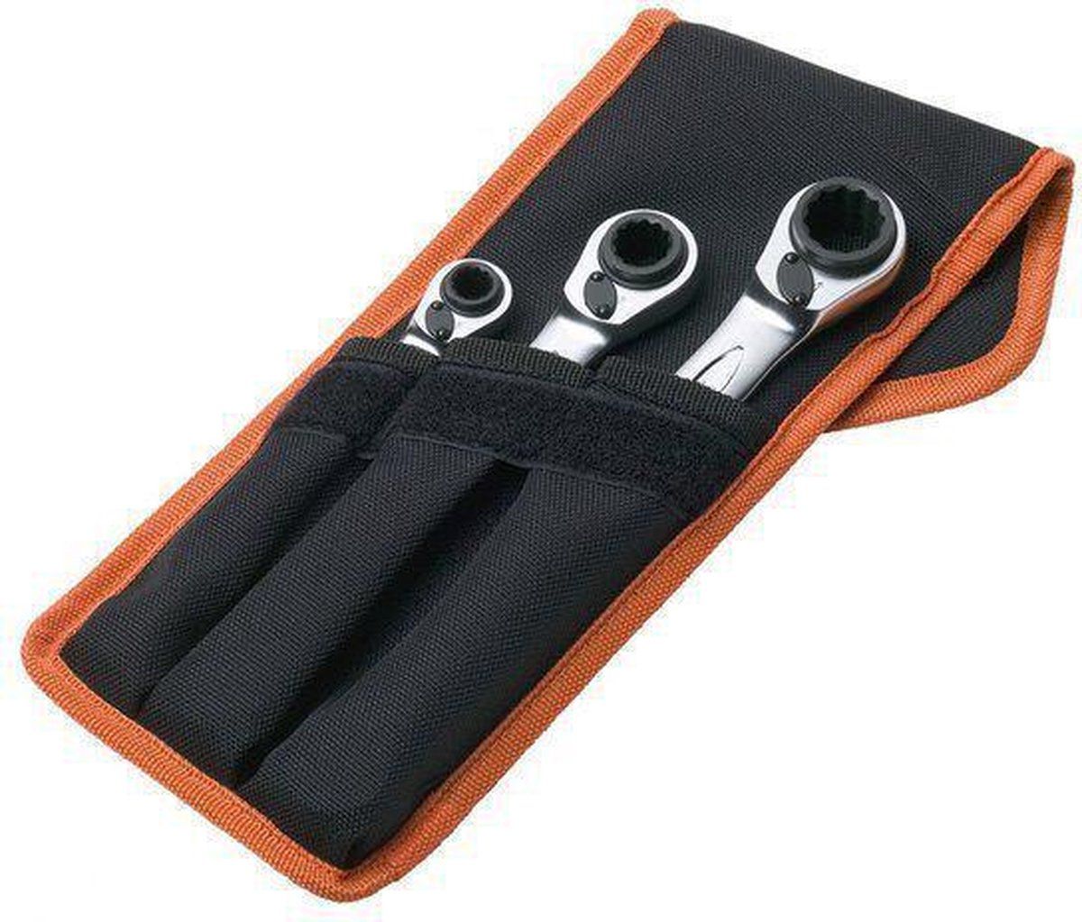 Bahco S4RM/4T Viervoudige ratel-ringsleutelset 4-delig, multi, 8-27 mm