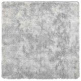 vidaXL Tapis à poils longs NAVARRA 200x200 cm polyester argent gris