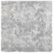 vidaXL Tapis à poils longs NAVARRA 200x200 cm polyester argent gris