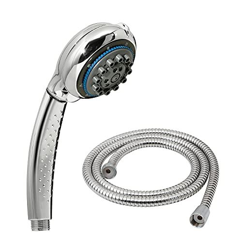 Gedy G-Speedy 00 - Universele handdouche - 8 straalsoorten - Chroom - 150 cm - Douchefilter