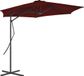 Maison Exclusive Parasol avec mât en acier, 300x230 cm, bordeaux
