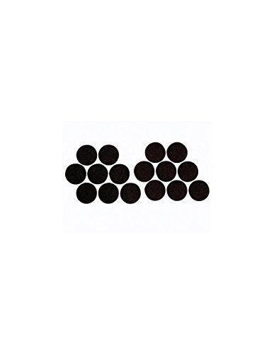 Perel Vilt | Ø 25 mm | 16 stuks (Rond, Zelfklevend, Zwart)
