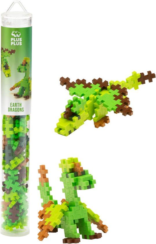Plus-Plus Earth Dragons Draken – 100 delige bouwset – 4376