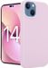 Coverzs Luxe Liquid Silicone case iPhone 14 (rose)