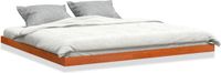 vidaXL Bedframe massief grenenhout wasbruin 180x200 cm