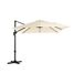 SONGMICS Parasol déporté de jardin 3 x 3 m, Beige