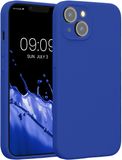 kwmobile telefoonhoesje geschikt voor Apple iPhone 14 - TPU backcover met siliconen coating - Smartphone case in Baltisch blauw
