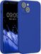 kwmobile telefoonhoesje geschikt voor Apple iPhone 14 - TPU backcover met siliconen coating - Smartphone case in Baltisch blauw