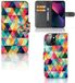 B2Ctelecom Book Case voor iPhone 13 Mini - Geruit