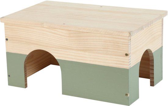 Zolux Neolife Houten Huisje Konijn - Kooi Accessoire - 40x25.2x20 cm