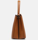 L.CREDI Schoudertas Filippa Hobo Cognac Lichtbruin