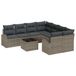 vidaXL - Bankstel - 9 - st - 8-Aantal - zitplaatsen - Grijs - poly - rattan