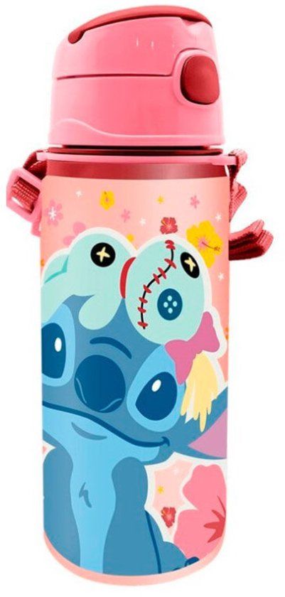 KIDS EUROSWAN SL Lilo & Stitch Drinkfles Aluminium Multi Colour 0.60 l