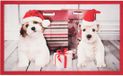 Hanse Home Deurmat kerst kersthonden Wasbaar 30°C - rood 45x75 cm