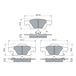 BOSCH Plaquettes de frein X4 pour JEEP Grand Cherokee (Ref: 0 986 460 081)