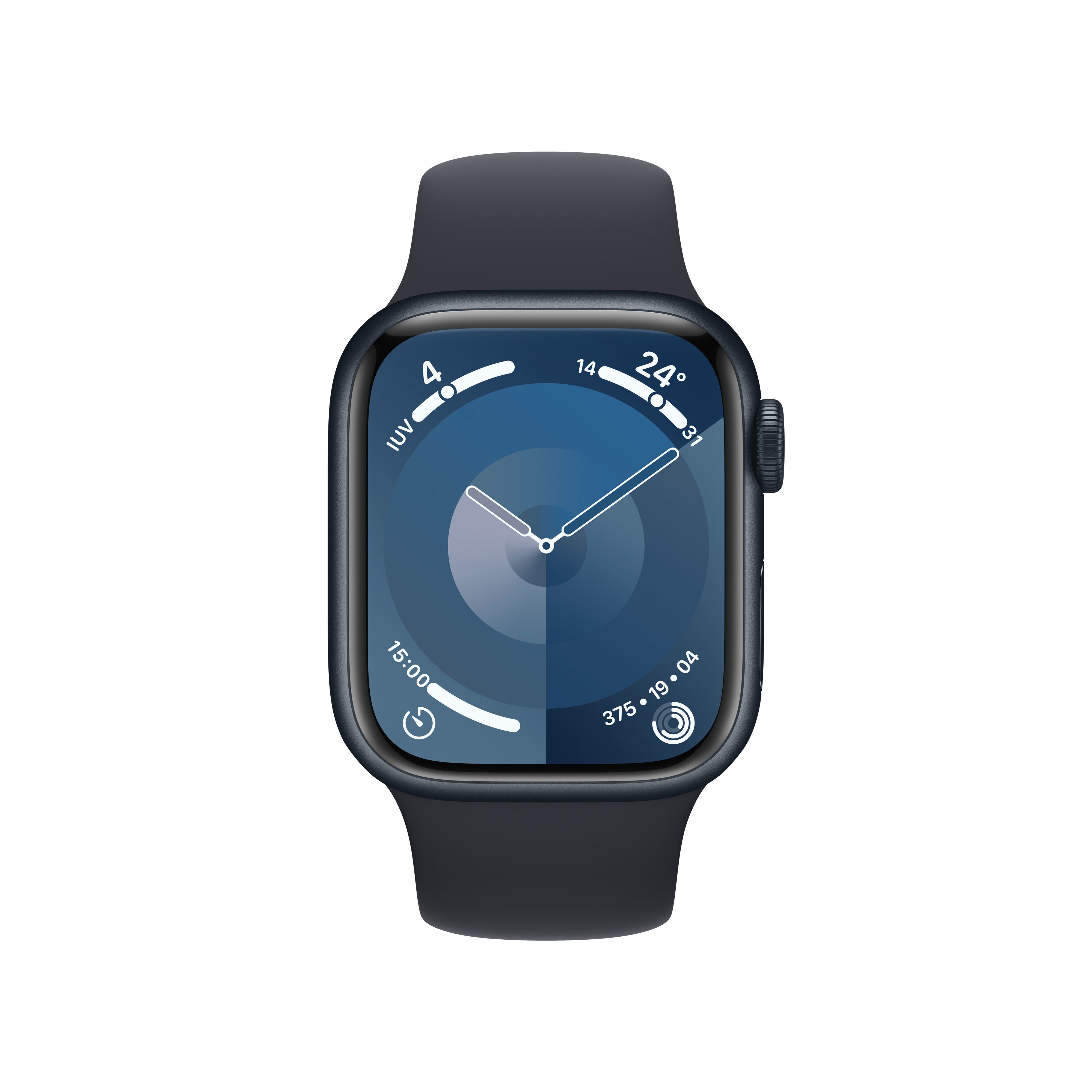 Apple Watch Series 9 41mm GPS + Cellular - Midnight Aluminium Case with Midnight Sport Band S/M