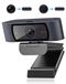 Merkloos Webcam 1080p Full HD Privacykapje 360 graden draaibaar Dual microfoon