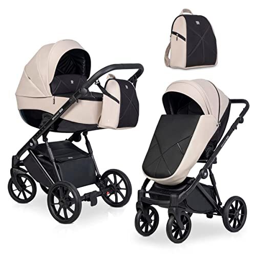 SaintBaby Kinderwagenset tot 22 kg Isofix en babyzitje Optioneel Brano Pro by Sand 05 3-in-1 met babyzitje