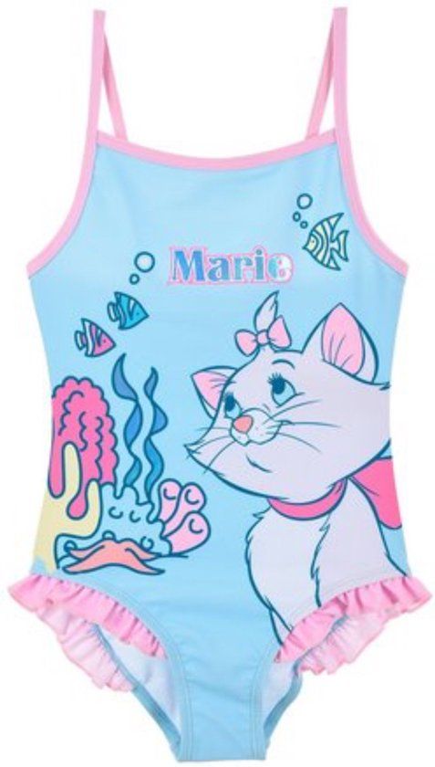 Disney Aristocats Marie Swimsuit - Light Blue/Pink - Size 98 (3 years)
