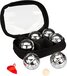 Get & Go Mini Jeu de Boules Set - 6 Ballen - Chroom/Zwart