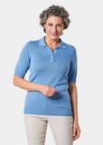 Goldner Poloshirt Trui met overhemdkraag en knoopsluiting