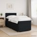 vidaXL Boxspringbed met matras met hoofdeinde Zwart 90 x 200 cm Stof