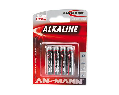 Ansmann 5015553 Alkaline Batterijen - 4 stuks