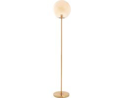 Light &amp; Living Vloerlamp Medina - 160cm hoog - Amber/Goud