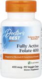 Doctor's Best Foliumzuur volledig actief met Quatrefolic 400 mcg (90 Veggie Caps)