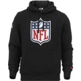 New Era NFL Shield NFL Team Logo Hoody Zwart Trui met Capuchon - XS