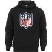 New Era NFL Shield NFL Team Logo Hoody Zwart Trui met Capuchon - XS