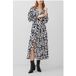 French Connection Islanna Bracelet Argent Cuir Robe Bleu