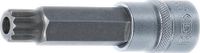 BGS 4357 | Dopsleutelbit | lengte 100 mm | 12,5 mm (1/2") | veeltand (voor XZN) met boring M16