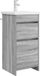 vidaXL Meuble de salle de bain avec lavabo Gris Sonoma 42 x 40 x 84,5 cm