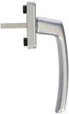 MACO Venster handvat Harmony, verborgen geschroefd, nokken 12, vierkante stift 7 x 35 mm, zilver geanodiseerd, 1 stuk,5508