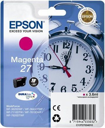 Epson 27 DURABrite Ultra Magenta Ink Cartridge - 3ml - C13T27034020
