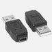DeLOCK Mini USB-B 5-pin naar USB-A Gender Changer Adapter Zwart