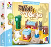 SmartGames De Wolf en de 7 Geitjes - Logisch Denkspel voor Kleuters & Jonge Kinderen - 48 Opdrachten met Prentenboek - Educatief Solospel - Vanaf 3 Jaar