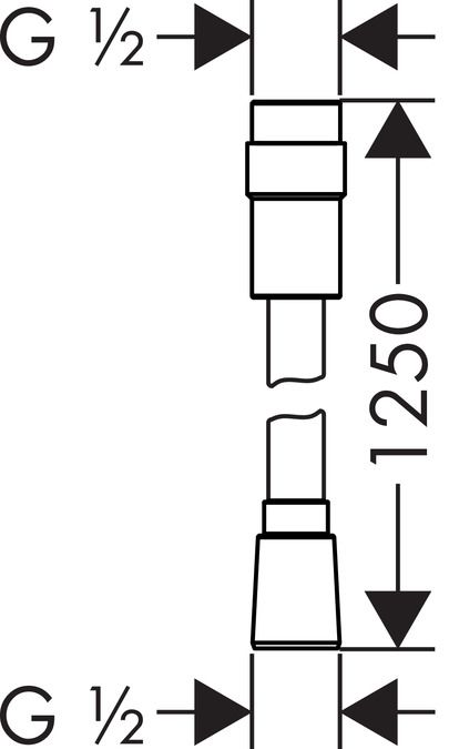 Axor Isiflex - Doucheslang - Chroom - 125 cm