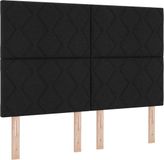 vidaXL Hoofdbord Noir 160 cm Tissu