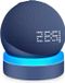 ZenithVibe Support de bureau pour Echo Dot 4 et 5 avec gestion de câble intégrée et éclairage - Bleu foncé