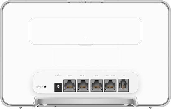 Huawei B535-235a – 4G LTE Cat7 Router – AX3000 Dual-Band Wi-Fi 5 – Simkaartslot – 4x Gigabit Poorten – RJ11 Poort – Wit
