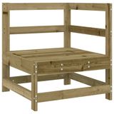 Banc d'angle de jardin pin imprégné